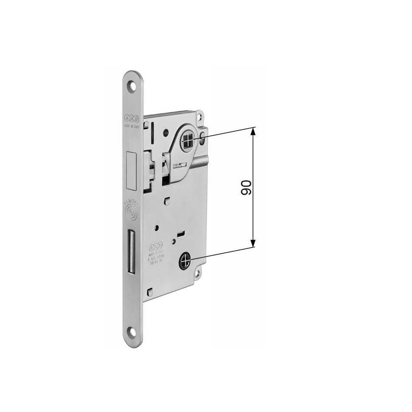 Centro Focus - With Bolt and 6 mm Bathroom Lock