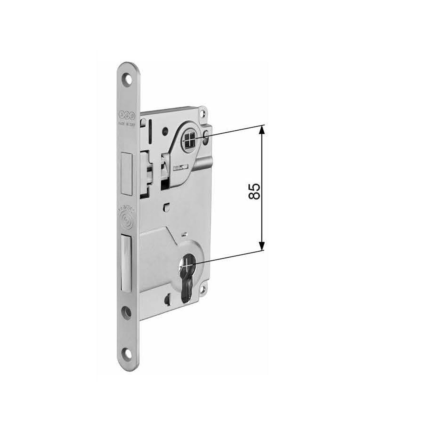 Centro Focus - With Bolt Magnetic Bathroom Lock