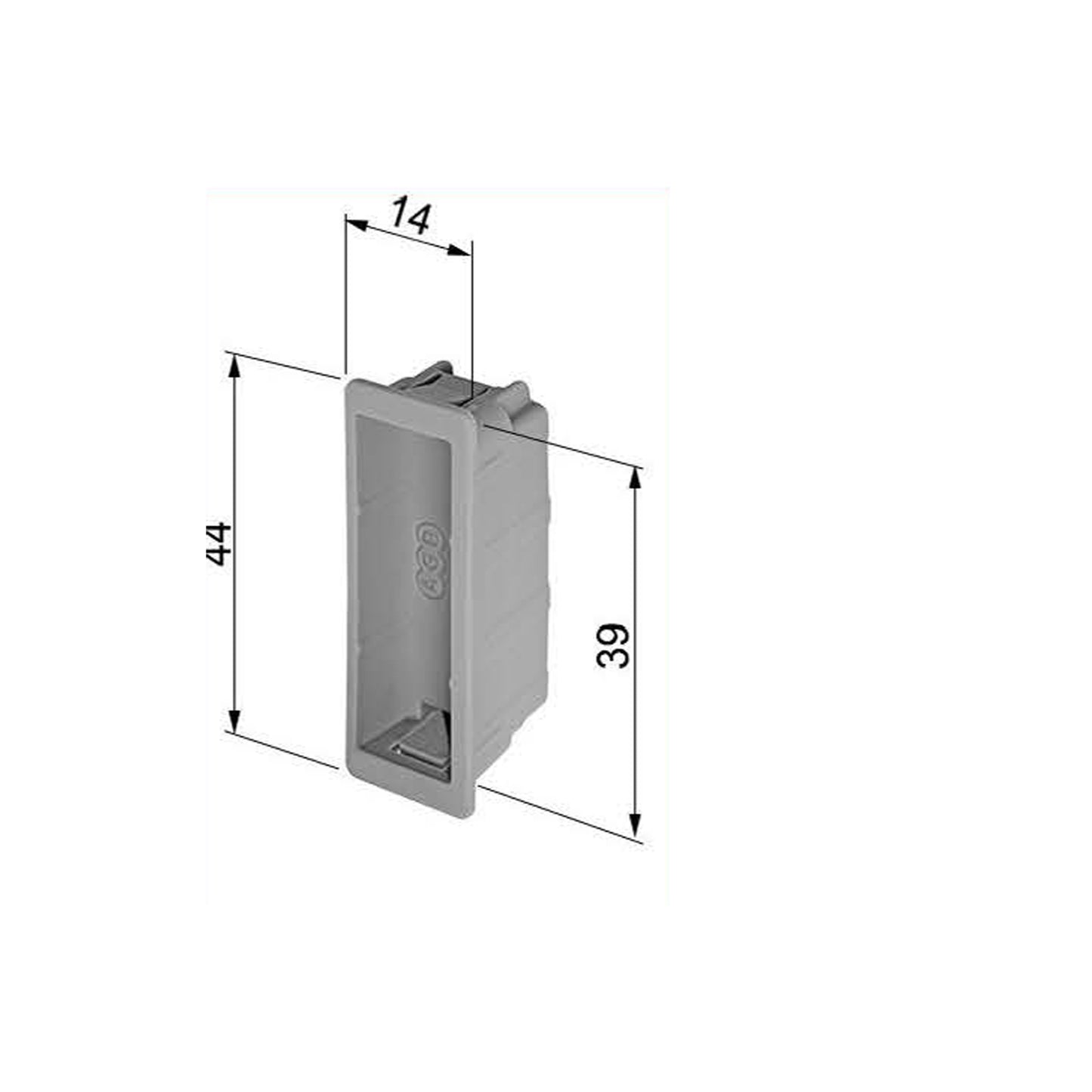 Centro Focus - With Bolt Magnetic Bathroom Lock