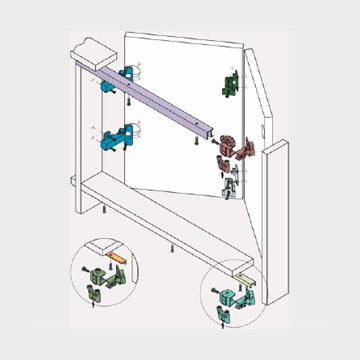 Adjustable sliding folding system