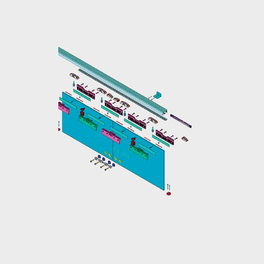 Sliding System for glass doors