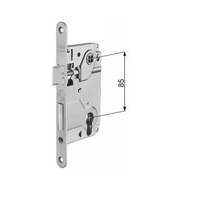 Centro S- with nylon latch and bolt -cylinder lock