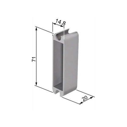 Centro S- with nylon latch and bolt -cylinder lock