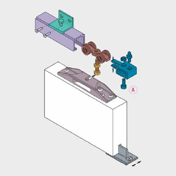 Sliding system for doors with ball bearings roller capacity 50/80/120